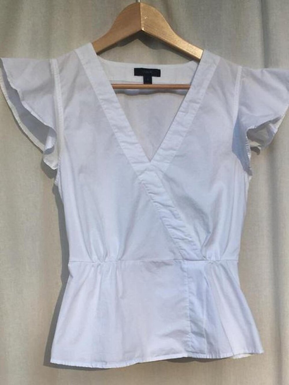 J. Crew white cotton blouse
